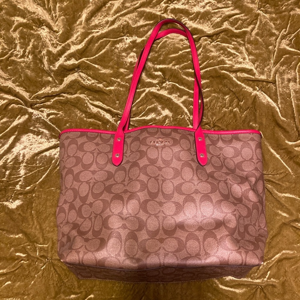 large coach tote bag